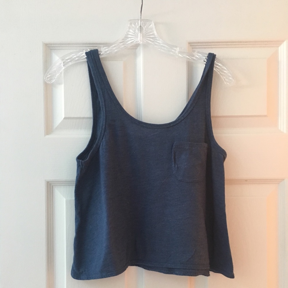 Navy crop top